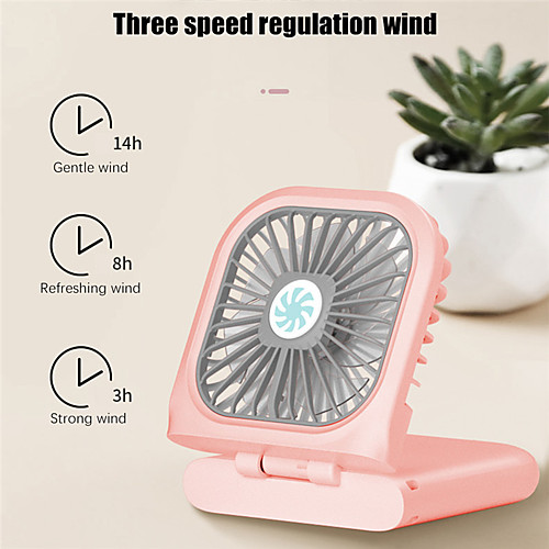 

1pcs New Portable Hanging Neck Fan USB Handheld Travel Outdoor Home Folding Fan Charging Treasure Hand Mini Fan Rechargeable