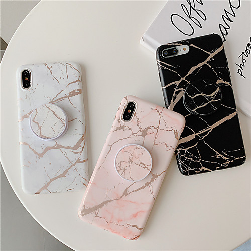 

Luxury gold strip marble stand for iPhone XR XS Max X 7 8 Plus 6 6s 11 Pro Max soft gold silicone stand phone case