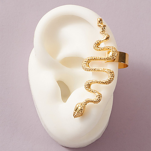 

Women's Ear Cuff Vintage Style Snake Simple Classic Punk Trendy Fashion Earrings Jewelry Gold For Party Evening Vacation Street Beach Festival 1pc