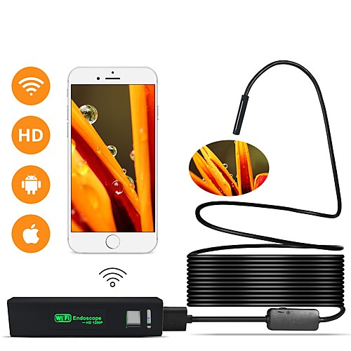 

WIFI Endoscope Camera Mini Waterproof Inspection Camera 8mm 1M 2M 5M USB Endoscope Borescope IOS Endoscope For Iphone
