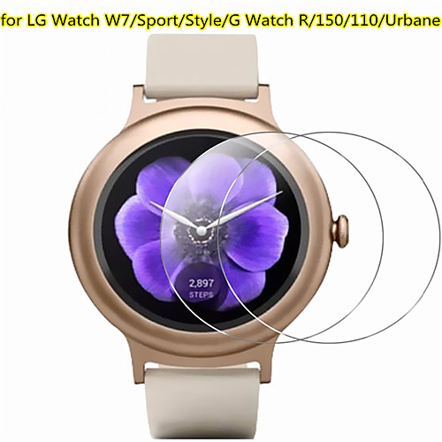 

3 PCS Screen Protector for LG G Watch R/Watch W7 Sport Style 150 110 Urbane Watch Tempered Glass Transparent High Definition (HD) Scratch Proof 9H Hardness