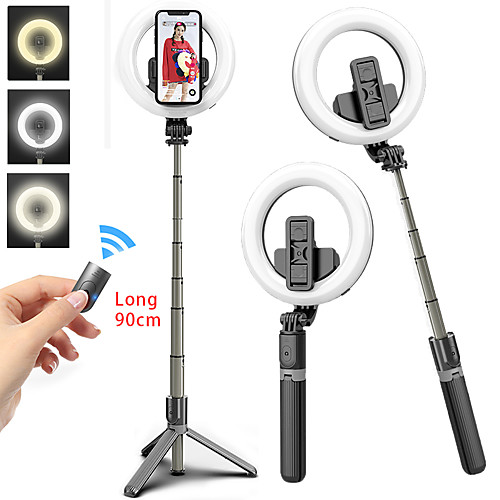 

Portable bluetooth Selfie Stick Tripod Extendable Foldable Monopod Light 92cm Selfie Stick With Mobile Phone Universal