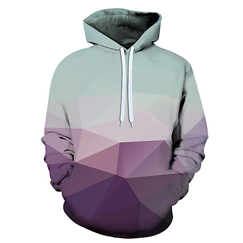 

Men's Hoodie Cartoon Graphic 3D Hooded Holiday Weekend 3D Print Casual Hoodies Sweatshirts Rainbow