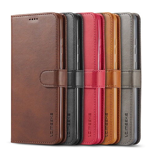 

Case For Samsung Galaxy S20/S20 Plus/S20 Ultra/S10/S10 5G/S10E/S10 Plus/S9/S9 Plus/S8/S8 Plus/Note 10/Note 10 Plus/A10/A2 Card Holder / Shockproof / Flip Full Body Cases Solid Colored PU Leather / TPU
