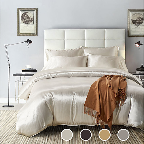 

Bedding Sets Duvet Cover Sets King/ Queen/ Double/ Full Size with Zipper Closure Luxury Silky Ultra Soft Hypoallergenic Comforter Cover Sets 3 Pieces Include 1 Duvet Cover& 2 Pillow Shams (Size Single