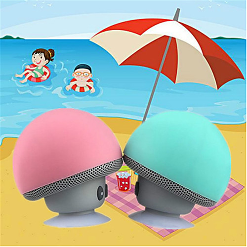 

Cartoon small mushroom head Bluetooth sound box silicon rubber sucker desktop loudspeaker portable mobile phone bracket sound