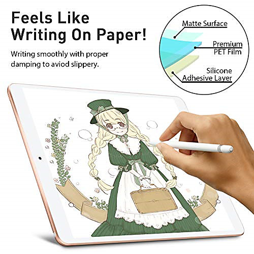 

1PC Paperlike Screen Protector for iPad 9.7 iPad Pro iPad Air Screen Protector Compatiable with Apple PencilAnti Glare Painting Screen Protector for iPad iPadmini