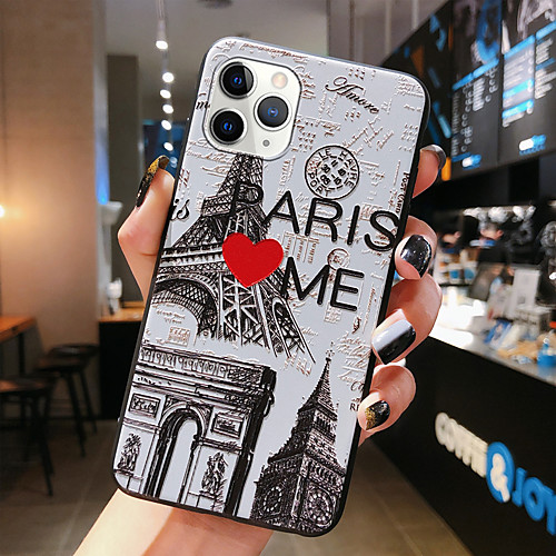 

Eiffel Tower Word Shockproof TPU Phone Case For Apple iPhone 11 iPhone 11 Pro iPhone 11 Pro Max