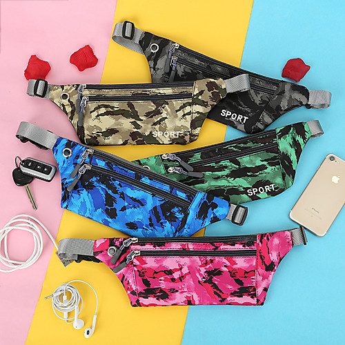 

Running Belt Fanny Pack Belt Pouch / Belt Bag for Running Hiking Outdoor Exercise Traveling Sports Bag Adjustable Waterproof Portable Nylon Men's Women's Running Bag Adults