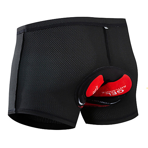 

Arsuxeo Men's Women's Cycling Under Shorts Cycling Shorts Silicone Mesh Spandex Bike Underwear Shorts Padded Shorts / Chamois MTB Shorts Breathable Quick Dry Anatomic Design Sports Black Mountain