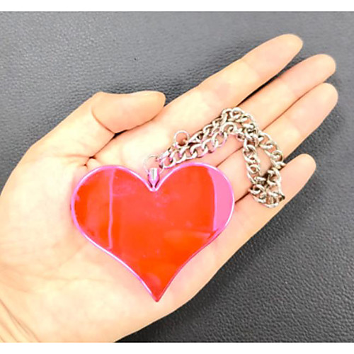 

Heart Personal Alarm Personal Protective Equipment Emergency Alarm Prevent Loss Replaceable Battery Travel Accessories for Emergency Anti Lost Reminder Convenient Stainless Steel PVC(PolyVinyl