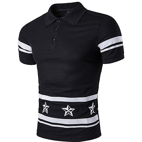 

Men's Letter Polo Daily White / Black