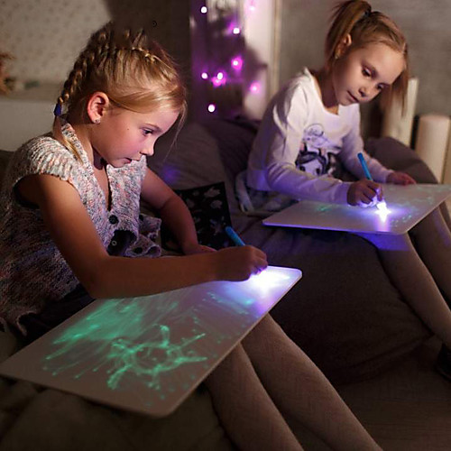 

Educational Toy Drawing Flip Board Drawing with Light Plastic LCD Draw With Light Fun Kid's Boys and Girls for Birthday Gifts or Party Favors