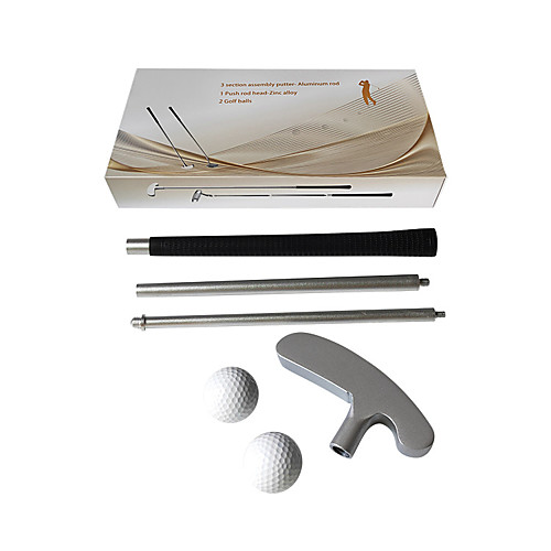 

Gift Boxes Golf Clubs Golf Ball Golf Putters Plastic Alloy Portable Retractable Silver For Golf Gift Indoor Practice