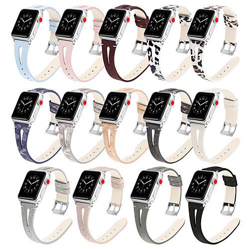 

Genuine Leather Watch Band Strap for Apple Watch Series 5/4/3/2/1 21cm / 8.27 Inches 1.7cm / 0.67 Inches