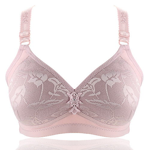 

Women's Plus Size Push-up 3/4 Cup Bra Black Red Blushing Pink Big Size US36B / FR95B / INT80B US38B / FR100B / INT85B US40B / FR105B / INT90B US42B / FR110B / INT95B