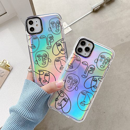 

iPhone11Pro Max Portrait With Glitter Stickers XS Max Two-color Portrait Male Tide 7 / 8Plus / SE 2020 Protective Case