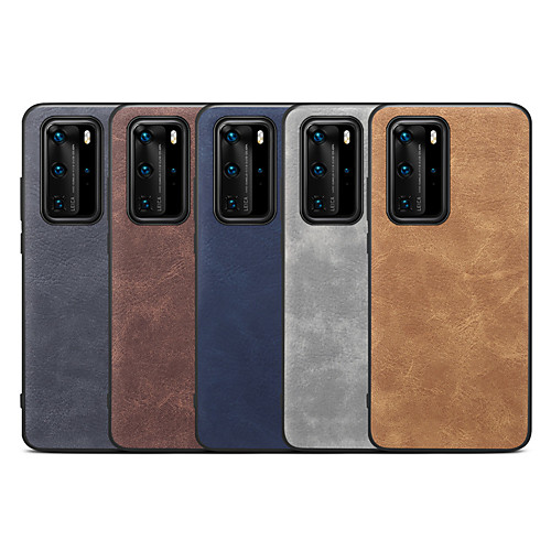 

Case For Huawei Huawei P40/P40 Pro/P30/P30 Pro/P20/P20 Pro/Mate30/Mate 30 Pro/Mate20/Mate 20 Pro/Mate 20X Shockproof Back Cover Solid Colored PU Leather / TPU