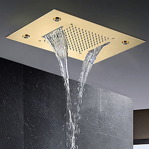 

Contemporary Rain Shower Rose Gold Feature - LED / Shower, Shower Head