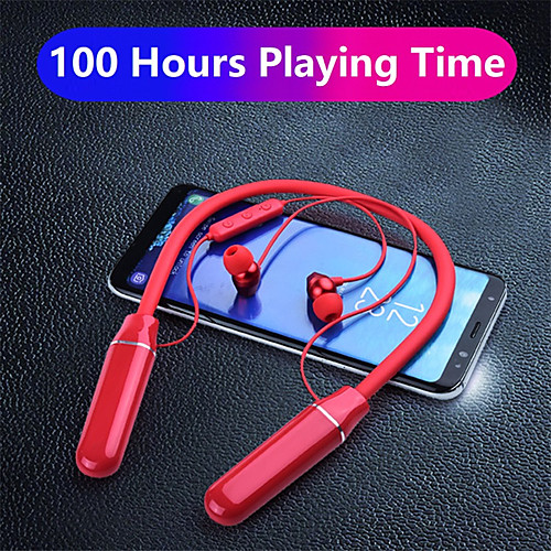 

LITBest A8 Neckband Headphone Wireless Bluetooth 5.0 with Microphone with Volume Control for Sport Fitness