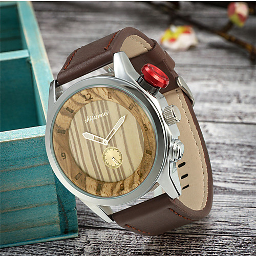 

Women's Quartz Watches Vintage Fashion Wood Japanese Quartz Wood Black Brown Wooden Large Dial 1 pc Analog One Year Battery Life