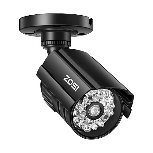 

ZOSI Bullet Simulated Surveillance CCTV Cameras with Red Light Dummy Security Camera Outdoor Indoor UseWireless Fake Cameras for Home Security