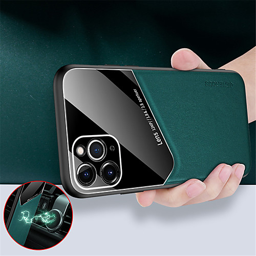 

Case For Apple iPhone 11 / iPhone 11 Pro / iPhone 11 Pro Max Mirror Back Cover Solid Colored PU Leather / TPU / Tempered Glass