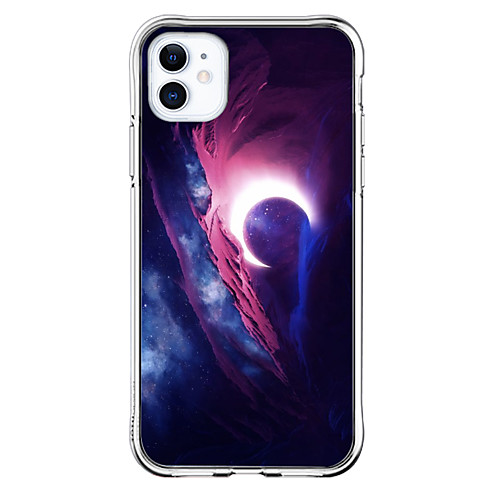 

Case For Apple iPhone 11 11 Pro 11 Pro Max XS XR XS Max 8 Plus 7 Plus 6S Plus 8 7 6 6s SE 5 5S Transparent Universe Pattern Fall Proof Back Cover Soft TPU