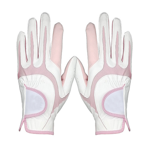 

Full Finger Gloves Women's UV Sun Protection Breathable Anti-Slip Golf Glove Synthetic Microfiber PU Polyester Pink Blue Golf Outdoor / Sweat-wicking