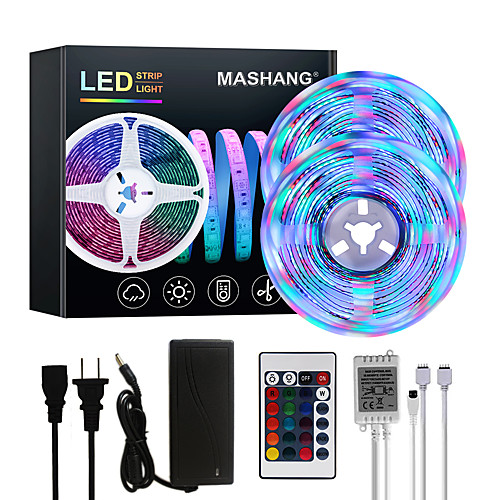 

Bright RGBW LED Strip Lights 32.8ft 10M RGBW Tiktok Lights 2340LEDs SMD 2835 with 24 Keys IR Remote Controller and 100-240V Adapter for Home Bedroom Kitchen TV Back Lights DIY Deco