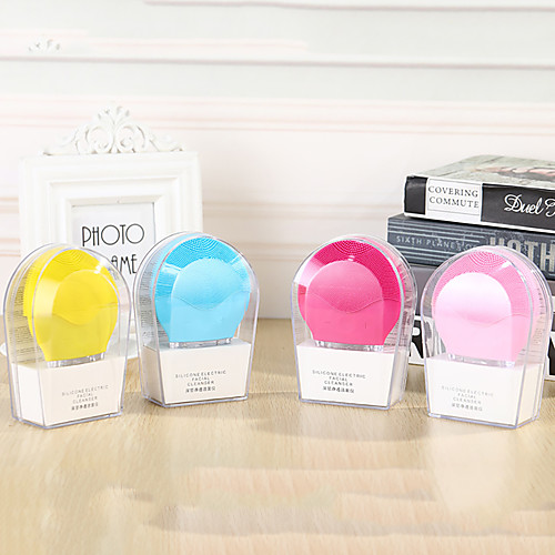 

Facial Cleansing Brush Electric Sonic Face Cleansing Brush Waterproof Mini Silicone Facial Cleaner Massage USB ReChargeable