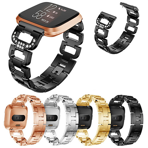 

Watch Band for Fitbit Versa / Fitbit Versa Lite / Fitbit Versa2 Fitbit Jewelry Design Stainless Steel Wrist Strap