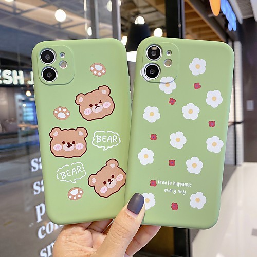 

TPU Cartoon Flower Protection Cover for Apple iPhone Case 11 Pro Max X XR XS Max 8 Plus 7 Plus SE(2020)