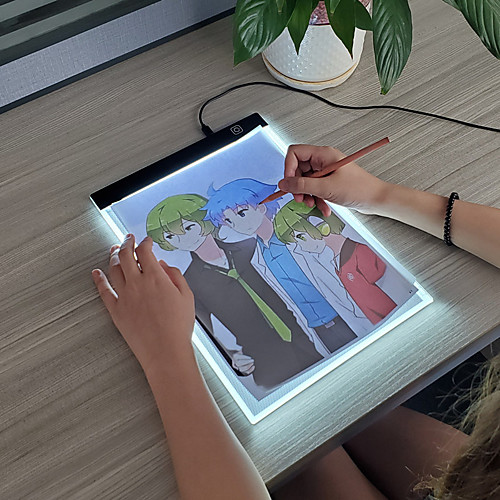 

A4 Light Pad A4 Light Board Light Drawing Board Painting Toy Tracer for Drawing Plastic Portable LED Copy Kid's Boys and Girls for Birthday Gifts or Party Favors