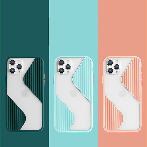 

iPhone11Pro Max Contrast Color Pore Skin Feel Mobile Phone Case XS Max Silicone Anti-fall Button Protection 6 7 8Plus SE 2020 Protective Case