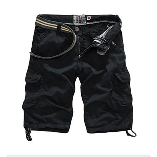 

Men's Basic Daily Slim Shorts Tactical Cargo Pants - Solid Colored Summer Black Army Green Green US38 / UK38 / EU46 / US40 / UK40 / EU48 / US42 / UK42 / EU50