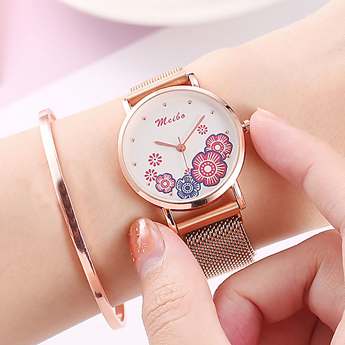 

Women's Steel Band Watches Minimalist Fashion Rose Gold Alloy Chinese Quartz Black Blue Red Cute Casual Watch 1 pc Analog One Year Battery Life