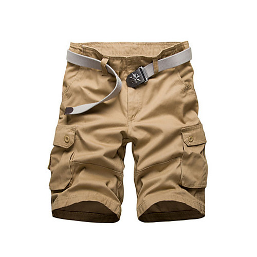 

Men's Basic Daily Slim Shorts Tactical Cargo Pants - Solid Colored Summer Black Yellow Army Green US38 / UK38 / EU46 / US40 / UK40 / EU48 / US42 / UK42 / EU50