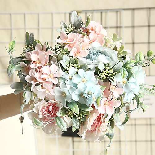 

26.5cm Simulation Wedding Decorations Plant Wall Roses 1 Stick