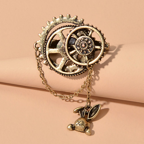 

Women's Brooches Geometrical Wedding Steam Locomotive Classic Vintage French Hippie Ancient Rome Brooch Jewelry Gold For Prom Formal Evening Wedding Party Quinceañera & Sweet Sixteen Birthday Party