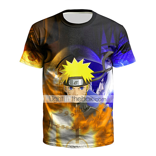 

Inspired by Naruto Cosplay Costume T-shirt Polyster Print Printing T-shirt For Women's / Men's