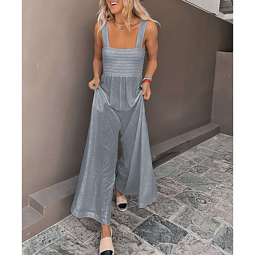 

Women's Wine Black Light gray Jumpsuit Onesie, Solid Colored S M L