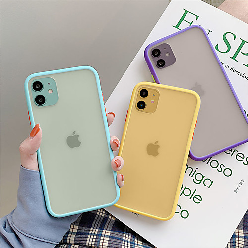

Case For Apple iPhone 11 / iPhone 11 Pro / iPhone 11 Pro Max Shockproof Back Cover Transparent / Solid Colored TPU