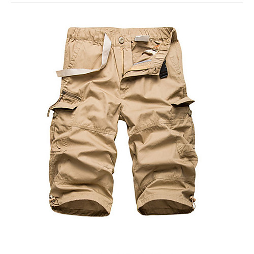 

Men's Basic Daily Slim Shorts Tactical Cargo Pants - Solid Colored Summer Black Yellow Army Green US38 / UK38 / EU46 / US40 / UK40 / EU48 / US42 / UK42 / EU50