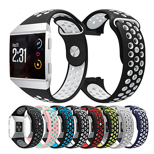 

Double Color Sport Silicone Bracelet Watch Band for Fitbit ionic Smart Watch Belt Watachband Sporting Goods Strap Band for Fitbit ionic