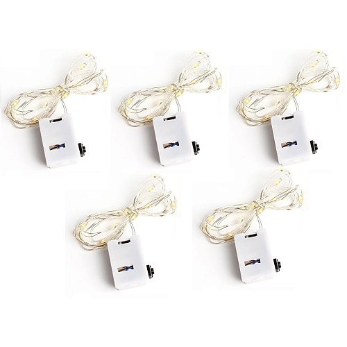 

5pcs 3Mode 20Led Flashing Light Strings Christmas Wedding Party Decoration LED String Fairy Lights