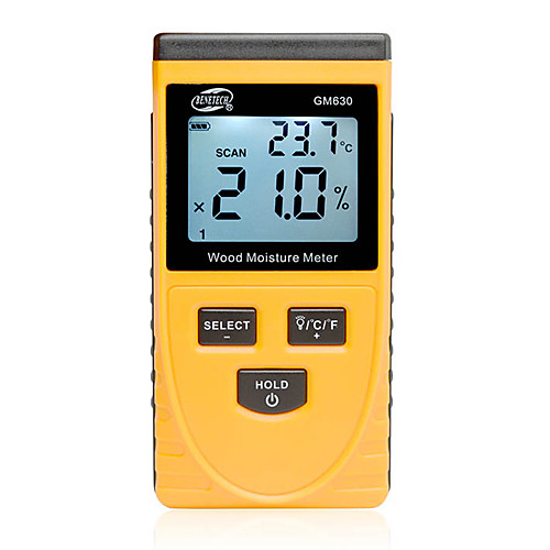 

Digital Induction Wood Moisture Meter Temperature Humidity Tester Induction Moisture Tester LCD Display Hygrometer GM630