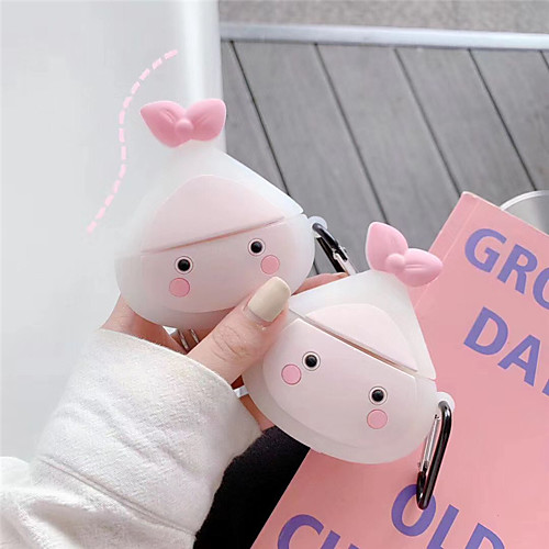 

For Apple AirPods 2 Earphone Soft TPU Case For Apple Air Pods 1 Avocado Peach Cover Case With Hooks