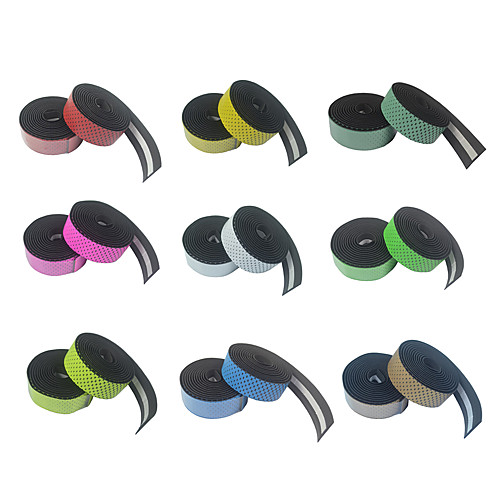 

BEATACE Bike Handlebar Tape Cycling Ultra Light (UL) Wearable Lightweight Skidproof For Road Bike Recreational Cycling Fixed Gear Bike Cycling Bicycle PU(Polyurethane) Black / Yellow fluorescent