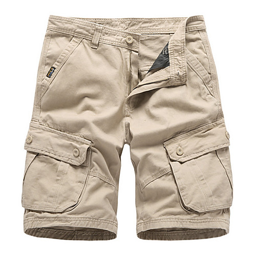 

Men's Basic Daily Loose Shorts Tactical Cargo Pants - Solid Colored Summer Black Army Green Khaki US32 / UK32 / EU40 / US36 / UK36 / EU44 / US38 / UK38 / EU46
